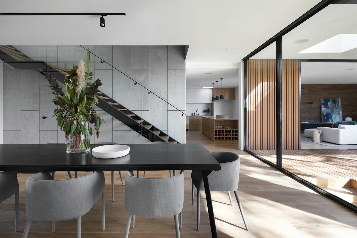 Illustrative photograph of an open-plan living space; not a project-specific interior